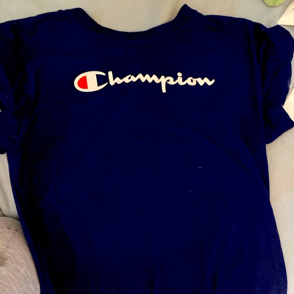 navy blue champion t-shirt - Picture 1 of 1